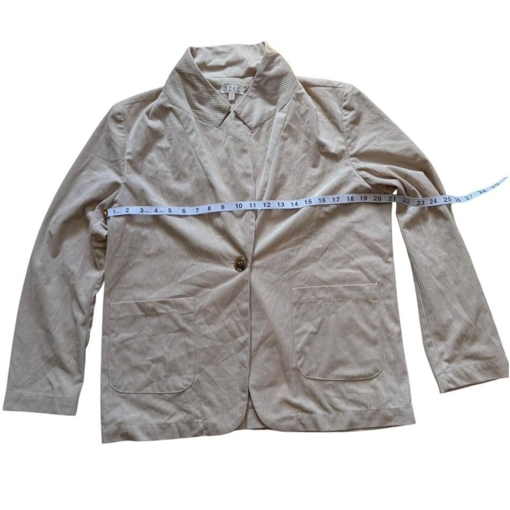 TCEC Ribbed Beige Blazer